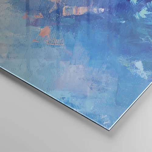 Billede på glas - Vinter abstraktion - 120x80 cm