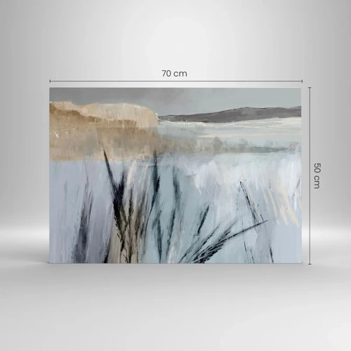 Billede på glas - Vintermarker - 70x50 cm