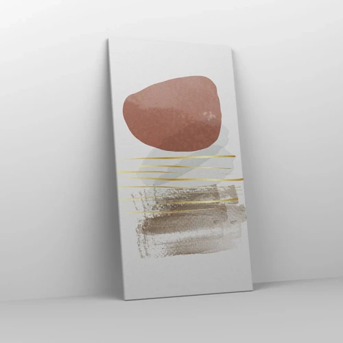 Lærredstryk - Billede på lærred - Abstrakt kolonnade - 65x120 cm