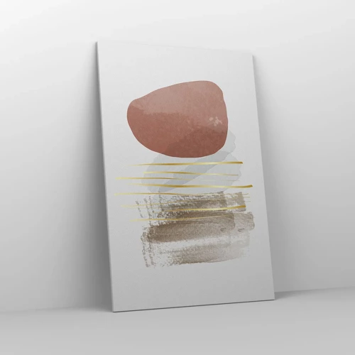 Lærredstryk - Billede på lærred - Abstrakt kolonnade - 80x120 cm