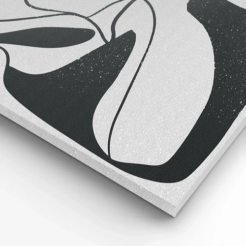 Lærredstryk - Billede på lærred - Abstrakt leg i en labyrint - 60x60 cm