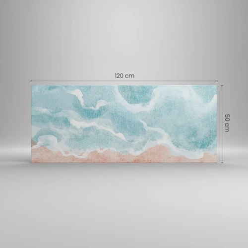 Lærredstryk - Billede på lærred - Abstraktion af skyer - 120x50 cm