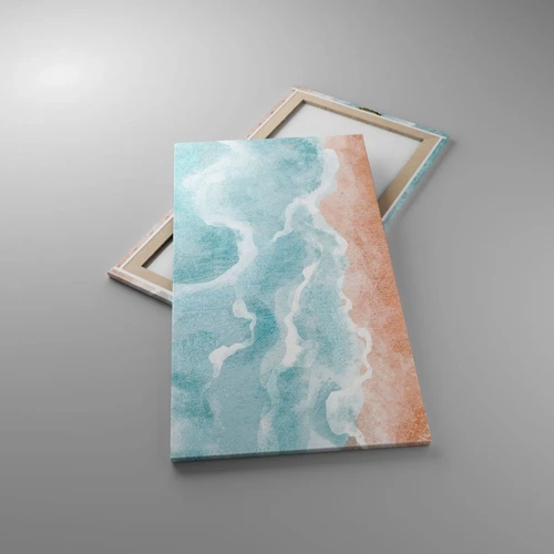 Lærredstryk - Billede på lærred - Abstraktion af skyer - 55x100 cm