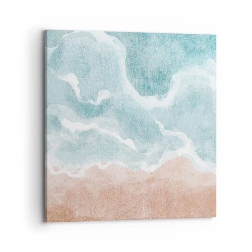 Lærredstryk - Billede på lærred - Abstraktion af skyer - 70x70 cm