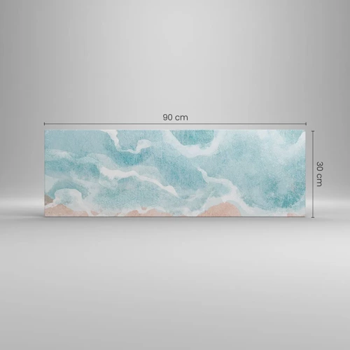 Lærredstryk - Billede på lærred - Abstraktion af skyer - 90x30 cm