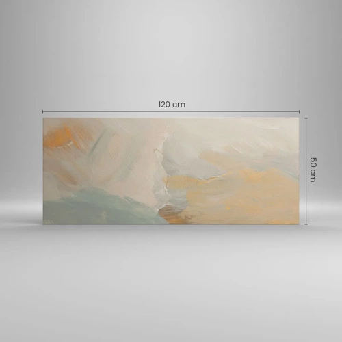 Lærredstryk - Billede på lærred - Abstraktion - blidhedens land - 120x50 cm