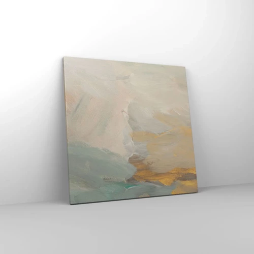 Lærredstryk - Billede på lærred - Abstraktion - blidhedens land - 60x60 cm