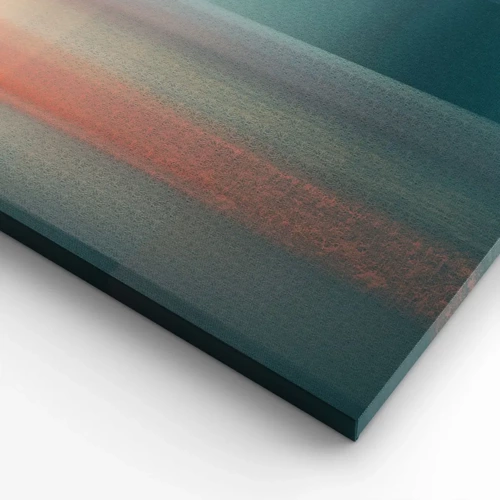 Lærredstryk - Billede på lærred - Abstraktion: bølger af lys - 55x100 cm