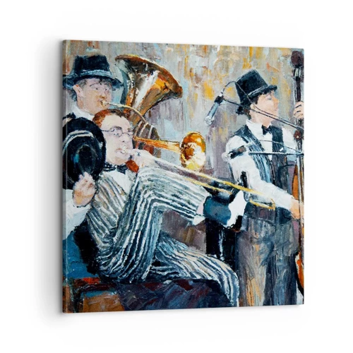 Lærredstryk - Billede på lærred - Alt det jazz - 60x60 cm