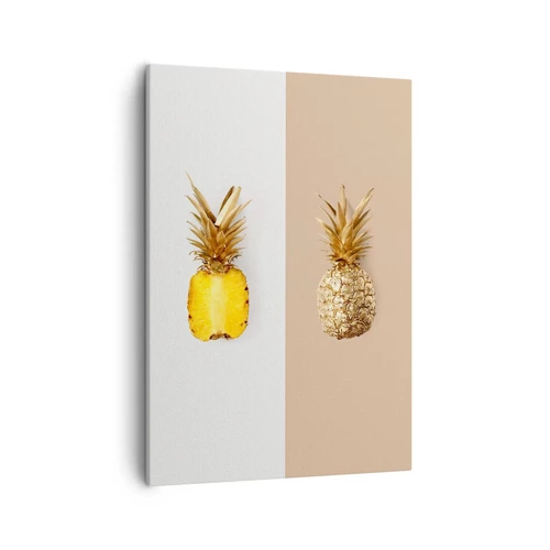 Lærredstryk - Billede på lærred - Ananas til os - 50x70 cm