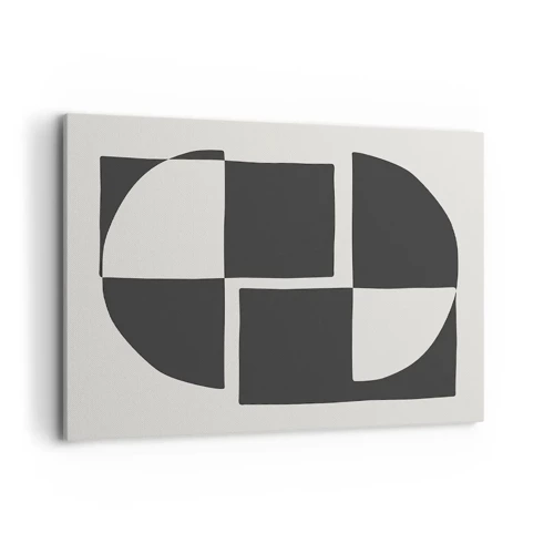 Lærredstryk - Billede på lærred - Antitese - syntese - 100x70 cm