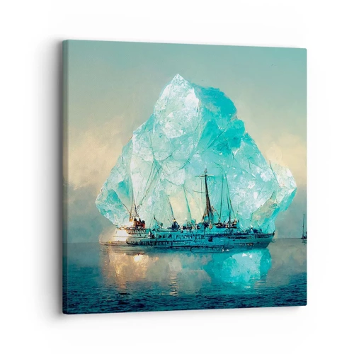Lærredstryk - Billede på lærred - Arktisk diamant - 30x30 cm