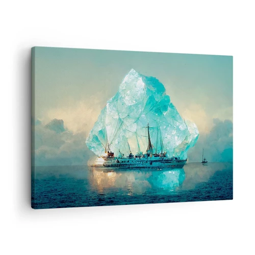 Lærredstryk - Billede på lærred - Arktisk diamant - 70x50 cm