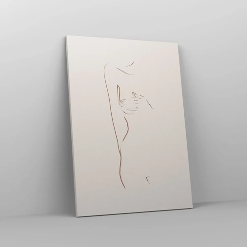 Lærredstryk - Billede på lærred - Begærets form - 50x70 cm