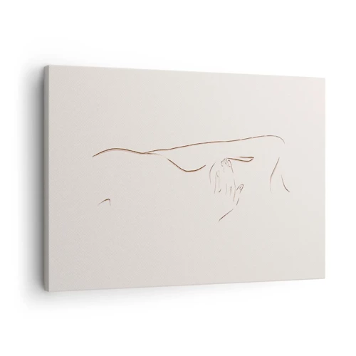 Lærredstryk - Billede på lærred - Begærets form - 70x50 cm