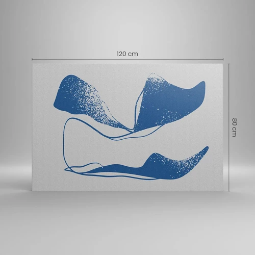 Lærredstryk - Billede på lærred - Bevinget abstraktion - 120x80 cm
