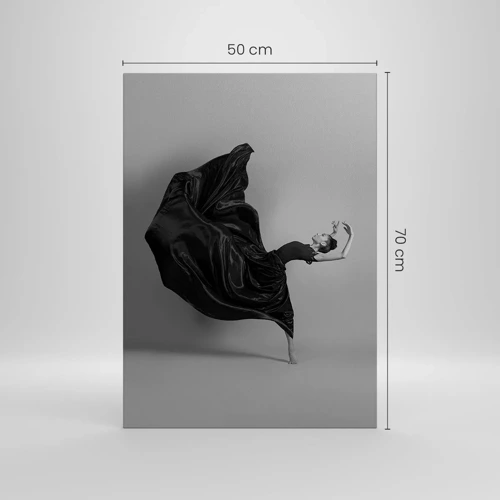 Lærredstryk - Billede på lærred - Bevinget af musik - 50x70 cm