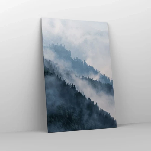Lærredstryk - Billede på lærred - Bjergenes mystik - 80x120 cm