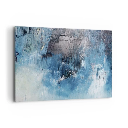 Lærredstryk - Billede på lærred - Blå rapsodi - 100x70 cm