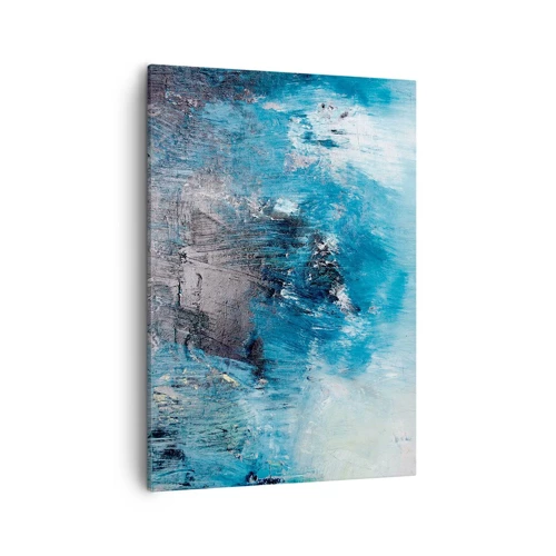 Lærredstryk - Billede på lærred - Blå rapsodi - 50x70 cm