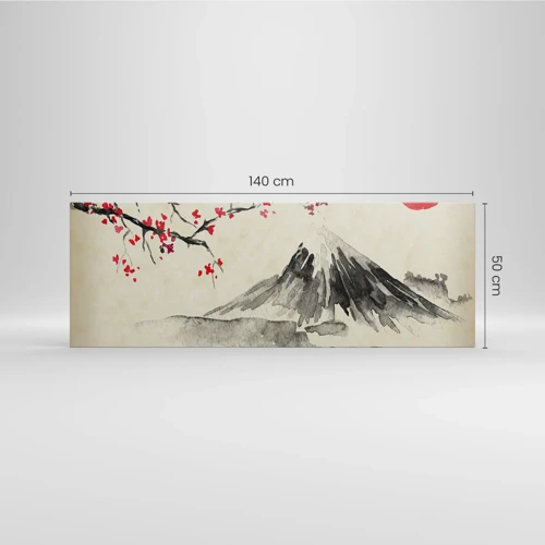 Lærredstryk - Billede på lærred - Bliv forelsket i Japan - 140x50 cm