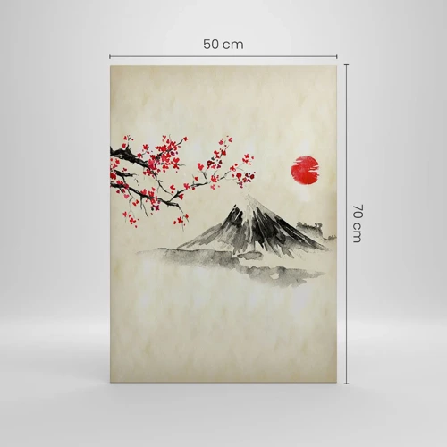 Lærredstryk - Billede på lærred - Bliv forelsket i Japan - 50x70 cm