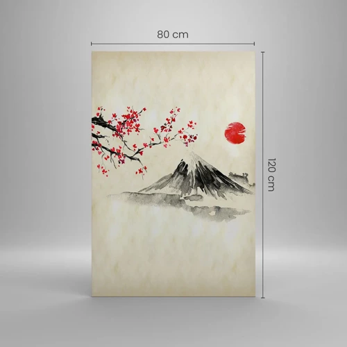 Lærredstryk - Billede på lærred - Bliv forelsket i Japan - 80x120 cm