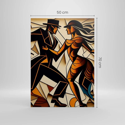 Lærredstryk - Billede på lærred - Dans af lidenskab og passion - 50x70 cm