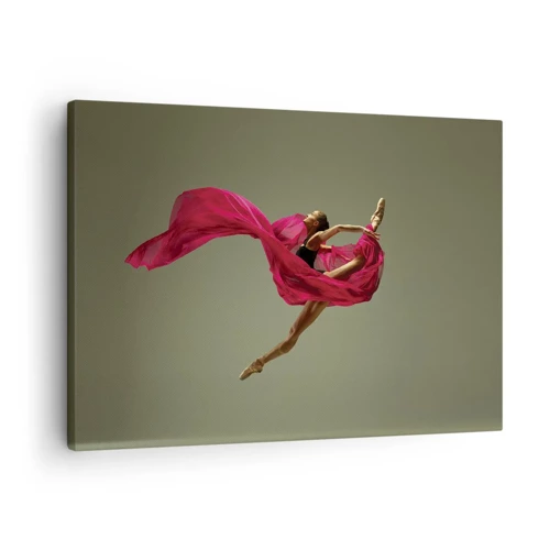 Lærredstryk - Billede på lærred - Dansende flamme - 70x50 cm