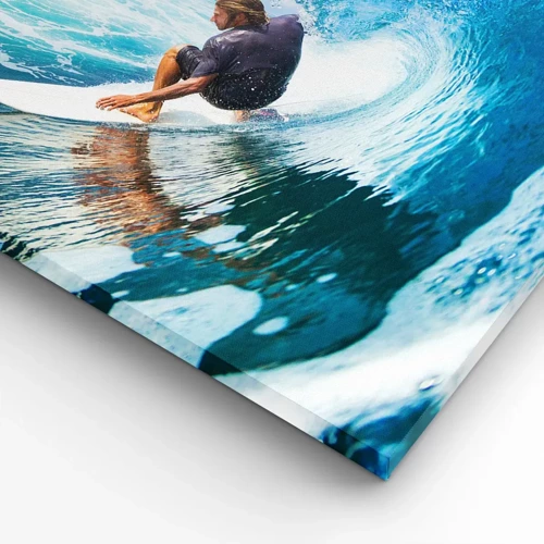 Lærredstryk - Billede på lærred - Danser med bølgerne - 70x70 cm