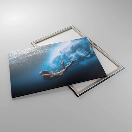 Lærredstryk - Billede på lærred - Den moderne havfrue - 100x70 cm