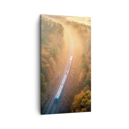 Lærredstryk - Billede på lærred - Efterårsrejse - 45x80 cm