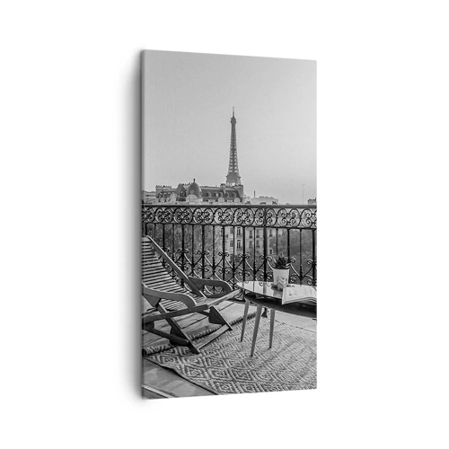 Lærredstryk - Billede på lærred - Eftermiddag i Paris - 45x80 cm