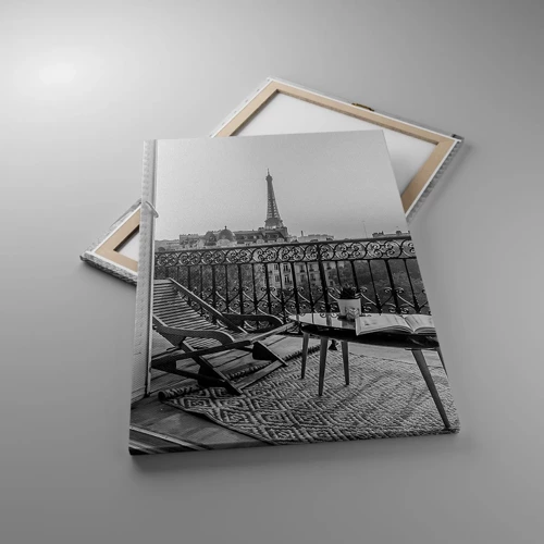Lærredstryk - Billede på lærred - Eftermiddag i Paris - 70x100 cm