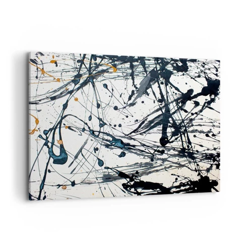Lærredstryk - Billede på lærred - Ekspressionistisk abstraktion - 100x70 cm
