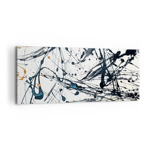 Lærredstryk - Billede på lærred - Ekspressionistisk abstraktion - 120x50 cm