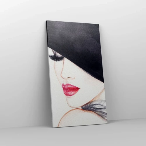 Lærredstryk - Billede på lærred - Elegance og sensualitet - 45x80 cm