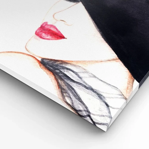 Lærredstryk - Billede på lærred - Elegance og sensualitet - 45x80 cm