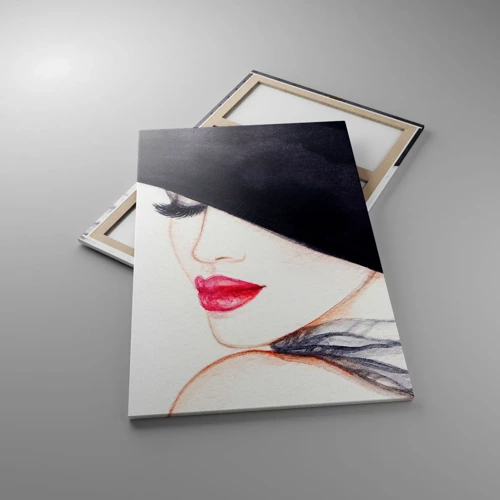 Lærredstryk - Billede på lærred - Elegance og sensualitet - 80x120 cm
