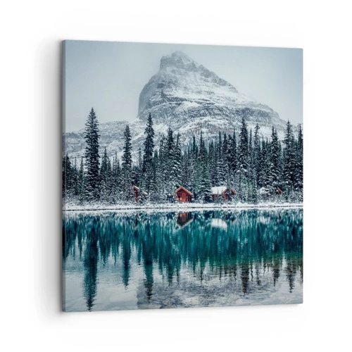 Lærredstryk - Billede på lærred - En canadisk retræte - 50x50 cm