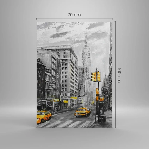 Lærredstryk - Billede på lærred - En fortælling fra New York - 70x100 cm