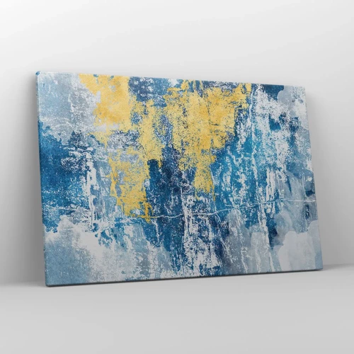 Lærredstryk - Billede på lærred - En fredfyldt abstraktion - 120x80 cm