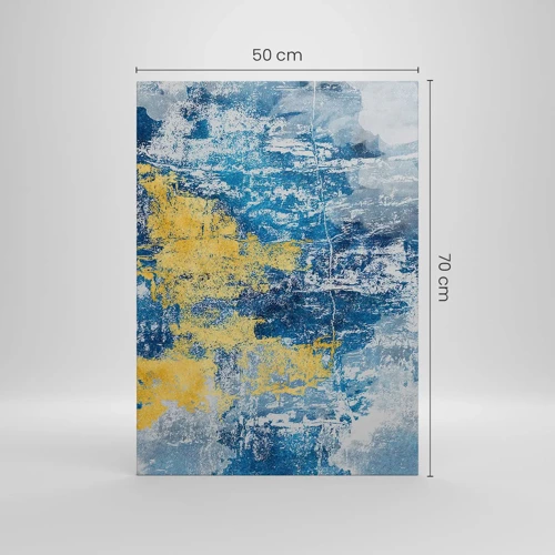 Lærredstryk - Billede på lærred - En fredfyldt abstraktion - 50x70 cm