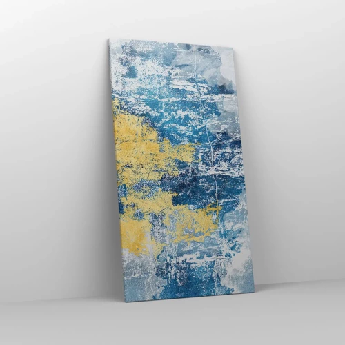 Lærredstryk - Billede på lærred - En fredfyldt abstraktion - 65x120 cm