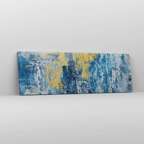 Lærredstryk - Billede på lærred - En fredfyldt abstraktion - 90x30 cm