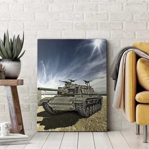 Lærredstryk - Billede på lærred - En militær drøm - 50x70 cm