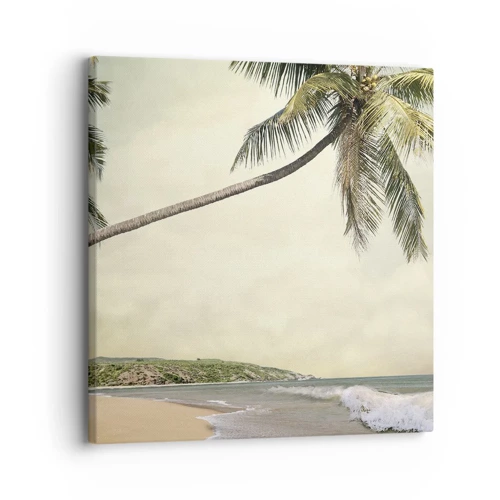 Lærredstryk - Billede på lærred - En tropisk drøm - 30x30 cm