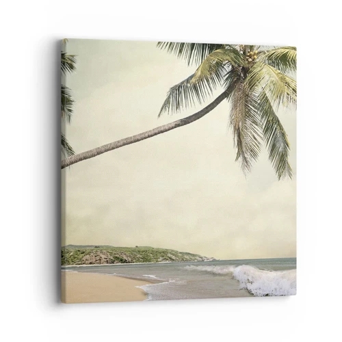 Lærredstryk - Billede på lærred - En tropisk drøm - 40x40 cm