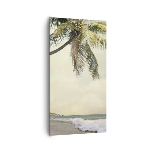 Lærredstryk - Billede på lærred - En tropisk drøm - 65x120 cm