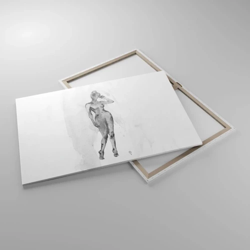 Lærredstryk - Billede på lærred - En undersøgelse af idealet om kvindelighed - 100x70 cm
